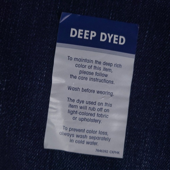 Lee Jeans‎ Women's 22 W Blue Regular Fit Straight Leg High Rise Dark 42x27 - Picture 10 of 16